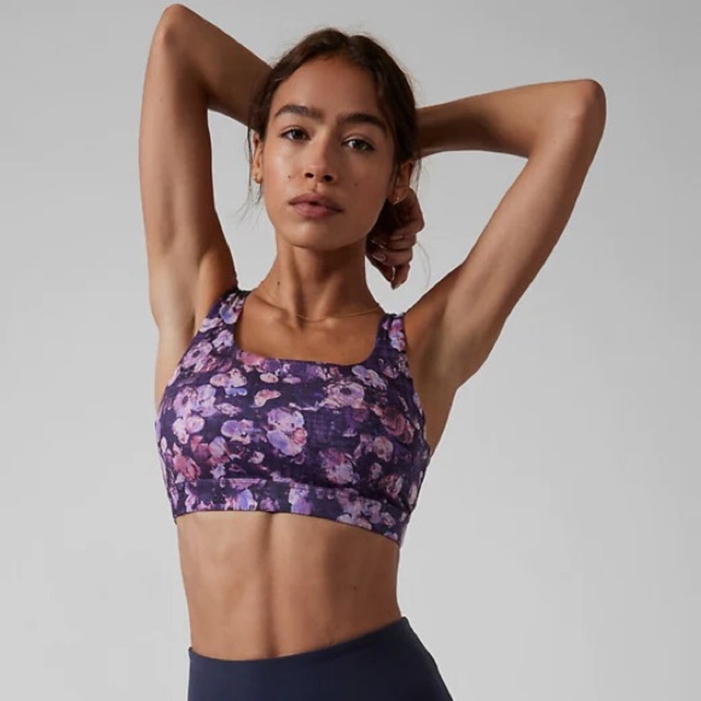 Athleta Exhale Printed Bra D-DD
